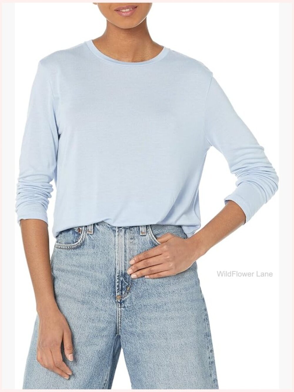 Long Sleeve Easy Tee - Soft Modal Rayon Blend